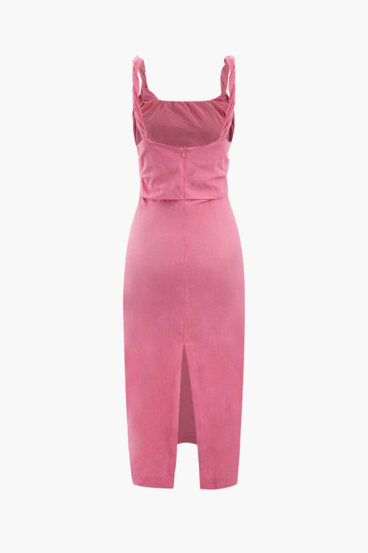 Jasmine - Twisted Strap Midi Dress