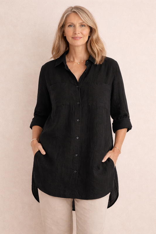 Anj | Relaxed Fit Long Sleeves Blouse