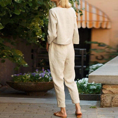 Claire - Elegant set in soft linen