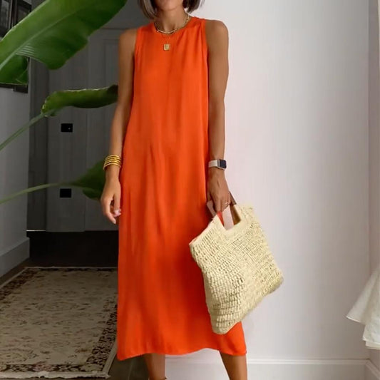 Betsy | Elegant Orange Dress