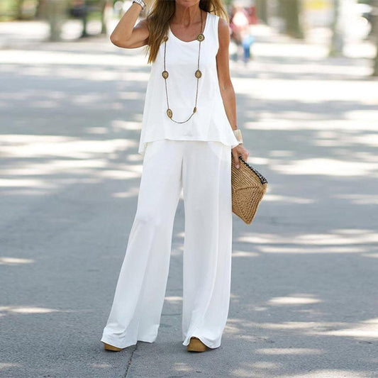 Cindy - White Two Piece Set