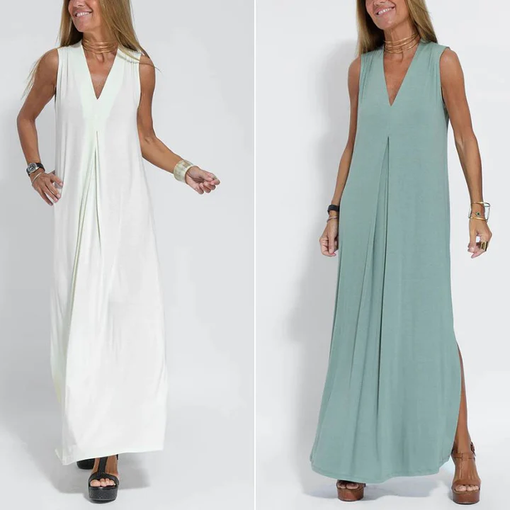 Genevieve | Sexy V-Neck Maxi Dress