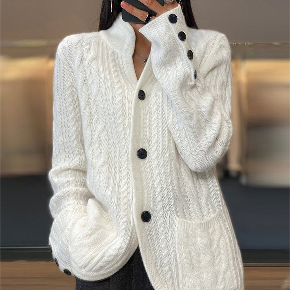 Cassandra - Front Pocket Sweater Cardigan