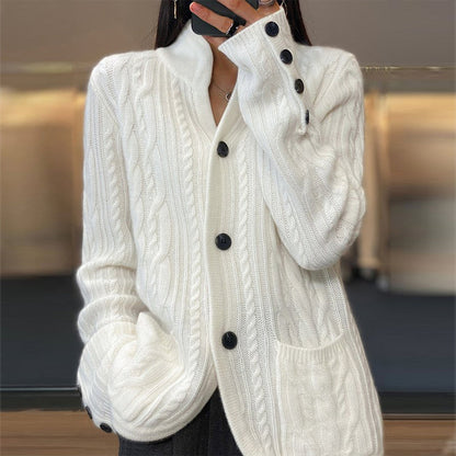 Cassandra - Front Pocket Sweater Cardigan