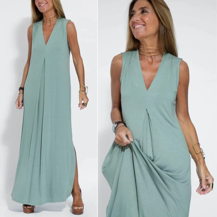Genevieve | Sexy V-Neck Maxi Dress