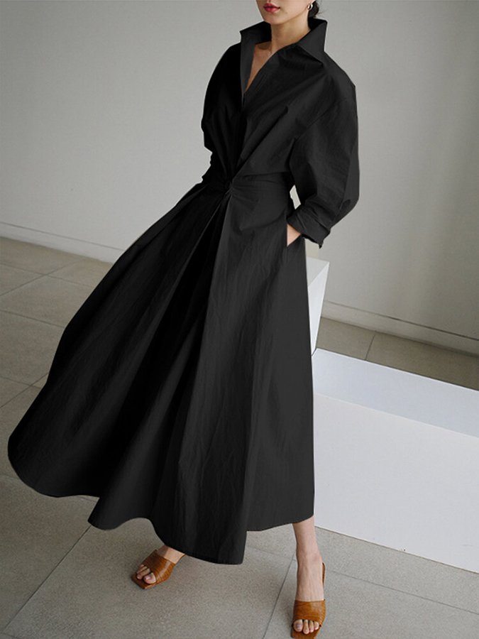 Aleona™ Retro Collar Dress