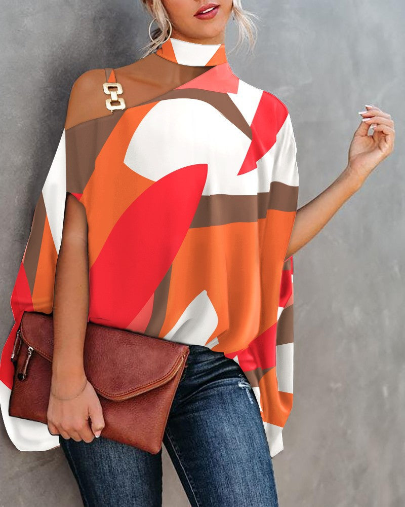 DivaBlouse™ Oversized Halterneck Blouse