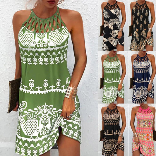Rakesh™ | Printed dress with holders