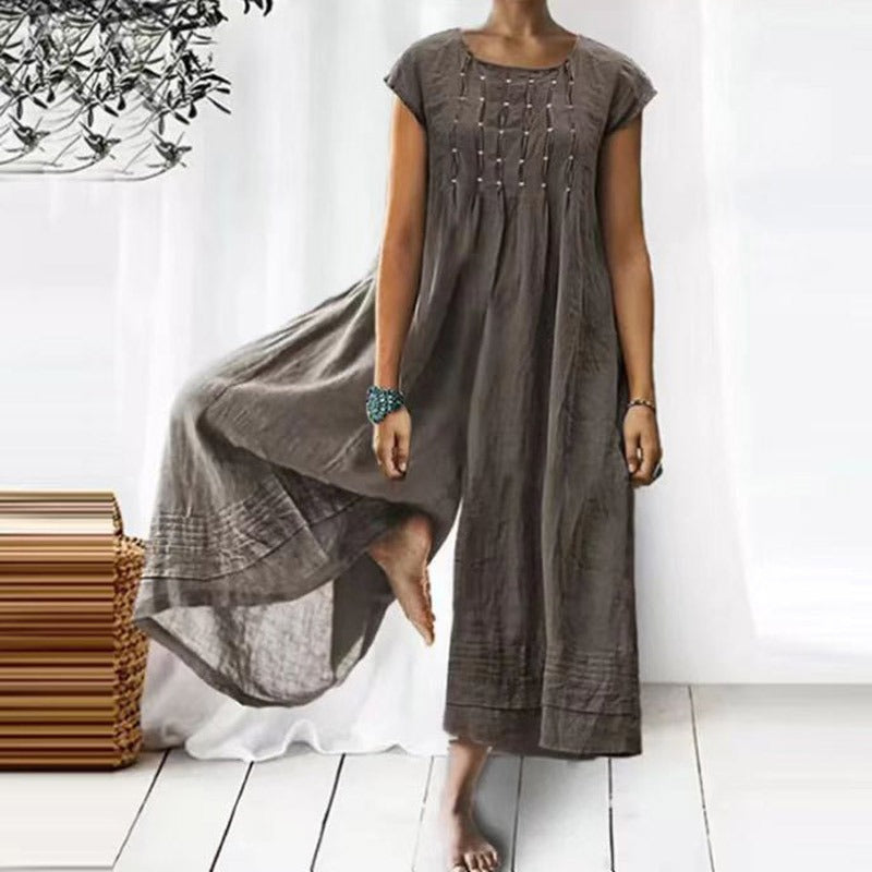 Felicia™ Loose jumpsuit in linen cotton