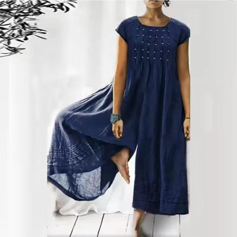 Felicia™ Loose jumpsuit in linen cotton