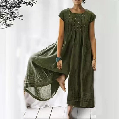 Felicia™ Loose jumpsuit in linen cotton
