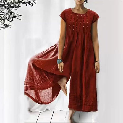 Felicia™ Loose jumpsuit in linen cotton