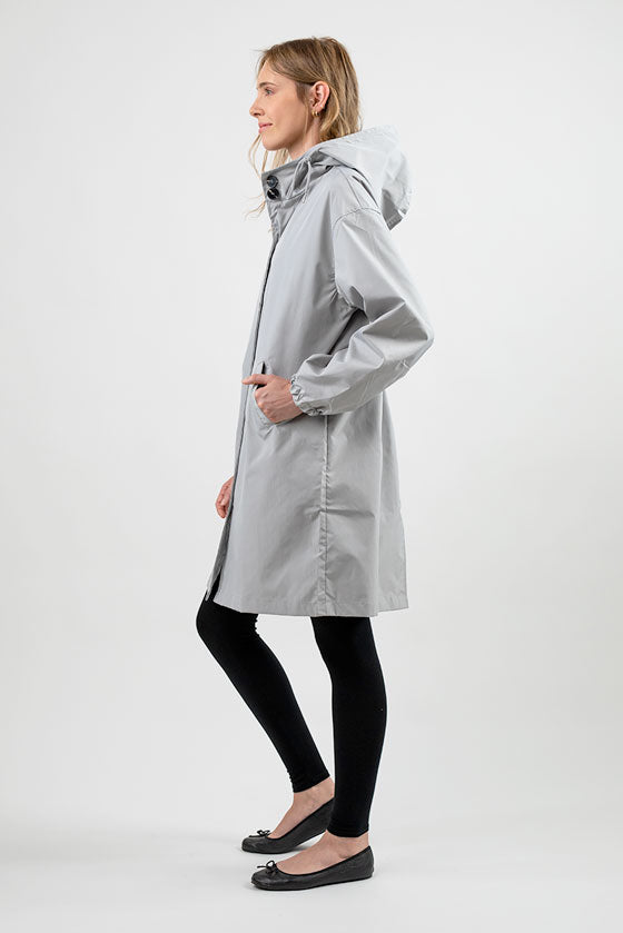 LEAH - ICE GRAY WINDBREAKER