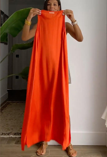 Betsy | Elegant Orange Dress