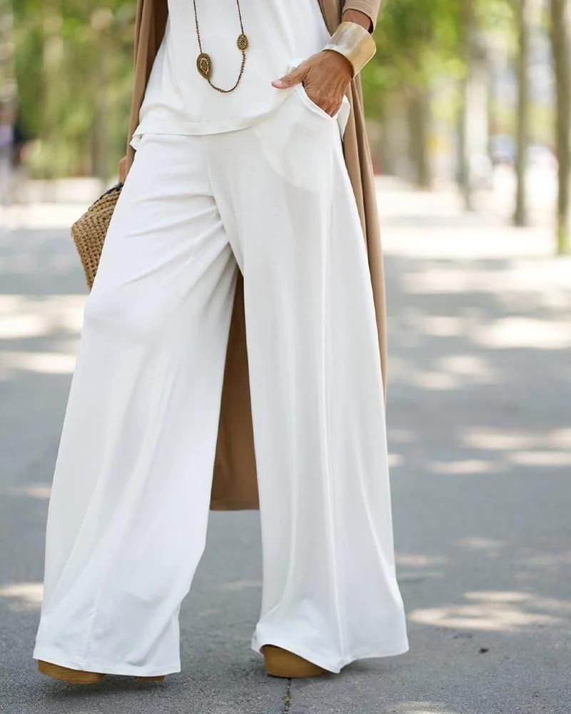 Cindy - White Two Piece Set
